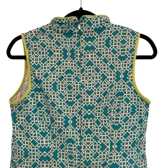 Eliza J turquoise and lime green geometrical dress - Picture 3 of 7